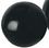 Blank 6" Inflatable Solid Black Beach Ball