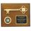 Custom Genuine Walnut Plaque W/Metal Key & 2" Insert Space (8"X10"), Price/piece