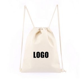 Custom Drawstring Canvas Bag, 13.77" L x 15.75" W