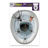 Custom Spider Toilet Topper Peel 'N Place Toilet Topper