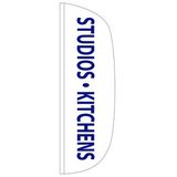 Blank Studios & Kitchens 3' x 10' Flutter Feather Flag
