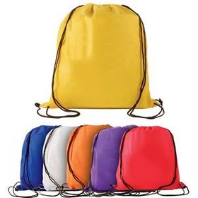 Non-Woven Tear Resistant Drawstring Backpack (Blank), 15" W X 16" H