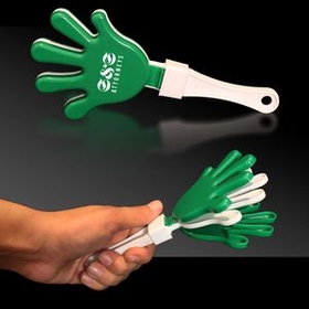 Custom 7" Hand Clapper - Green & White