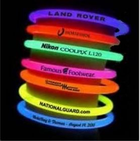Custom 8" Glow Bracelet 5mm with non attached connectors