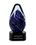 Custom Blue Oval Swirl Art Glass Award (6 3/4"), Price/piece