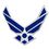 Blank Military- U.S. Air Force Wing Lapel Pin, 1" L, Price/piece
