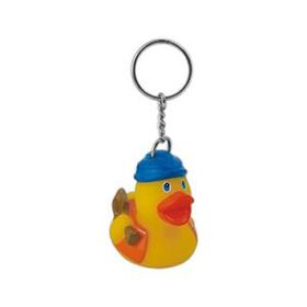 Custom Rubber Aqua Duck Keychain