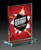 Custom Medium Release Jade Glass Award, 6