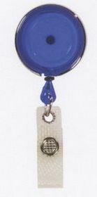 Custom Round Plastic Badge Retriever, 1 1/4" Diameter
