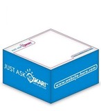 Custom Stik-On Adhesive Note Cube W/ 1 Colors & 2 Sides (3.875