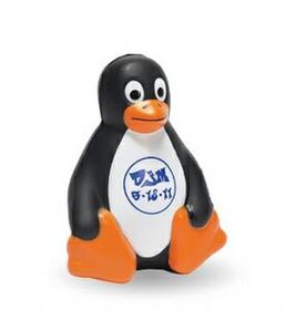 Custom Sitting Penguin Stress Reliever Squeeze Toy