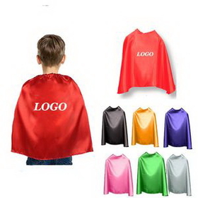 Custom Child Super Hero Cape With Velcro Closure, 27 1/2" L x 20" W