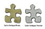 Custom Stock Puzzle Piece Lapel Pin, Price/piece