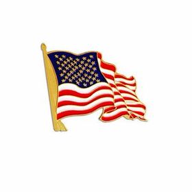 Custom Die Struck American Flag Lapel Pin