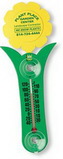Custom Flower Thermometer w/Suction Cups, 3 1/8