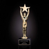 Custom Signature Series Star Achievement Award w/ Black Marble Base (10 1/2