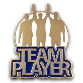 Blank Team Player Lapel Pin, 1" H