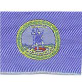 Custom Woven State Flag Applique - Virginia