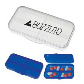 Custom Rectangular Shape Pill Holder, 3 1/2" W x 2" H