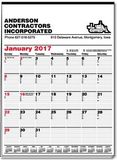 Custom Red/Black Project Planner Multi Sheet Calendar w/ 1 Color - Thru 5/31/12