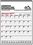 Custom Red/Black Project Planner Multi Sheet Calendar w/ 1 Color - Thru 5/31/12, Price/piece