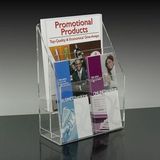 Custom 4-pocket Brochure Holder with Adjustable Pockets