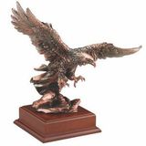 Blank Bright Bronze Eagle on Walnut Base, 13