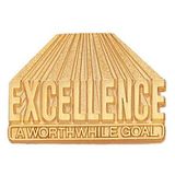 Blank Motivational Lapel Pins (Excellence - A Worthwhile Goal), 1