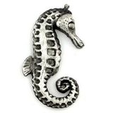 Blank Animal Pin - Sea Horse, Antique Silver, 1