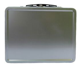 Silver Retro Lunch Box (Blank)
