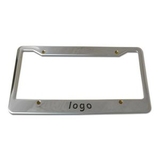 Custom Stainless Steel License Plate Frame/4 Holes, 6 1/4