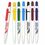 Custom Seattle Retractable Ballpoint Pen with White Barrel, Price/piece