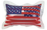 Custom Inflatable Clear Two Sided U.S. Flag Pillow (11