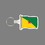 Key Ring & Full Color Punch Tag W/ Tab - Flag of French Guiana, Price/piece