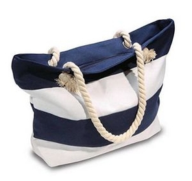 Custom Canvas Tote Bag With Rope Handles, 16.93" L x 13.78" W x 3.94" H
