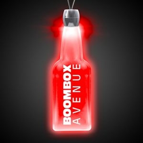 Custom 24" Red Bottle Light-Up Pendant Necklace