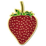 Blank Strawberry Pin, 3/4
