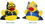 Custom Rubber Snorkeling Flipper Duck, 3 3/8" L x 2 3/4" W x 3" H, Price/piece