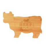 Custom Bamboo Cow Shape Cutting Board (14.75in), 14.75