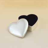 Custom Silver Plated Heart Shaped Jewelry Box