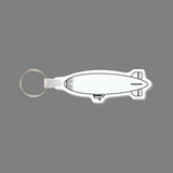Custom Key Ring & Punch Tag W/ Tab - Long Blimp