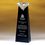 Custom Awards-optical crystal award/trophy 9 inch high, 3" W x 9" H x 2 3/4" D, Price/piece
