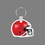 Key Ring & Full Color Punch Tag - Football Helmet (Right Side), Price/piece