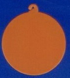 Custom Orange Hook Medallion For Hawaiian Necklace