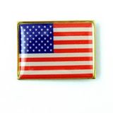 Custom American Flag Lapel Pin Made in USA, 1