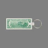 Key Ring & Full Color Punch Tag - 2 Dollar Bill (Face Down)