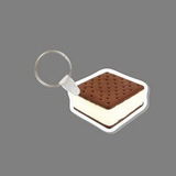 Key Ring & Full Color Punch Tag - Ice Cream Sandwich