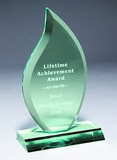 Jade Acrylic Flame Award (5