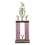 Custom Silver Moonbeam Figure Topped Double Column Trophy w/Cup & Eagle Trim (26"), Price/piece