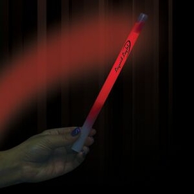 Custom Red 10" Glow Sticks